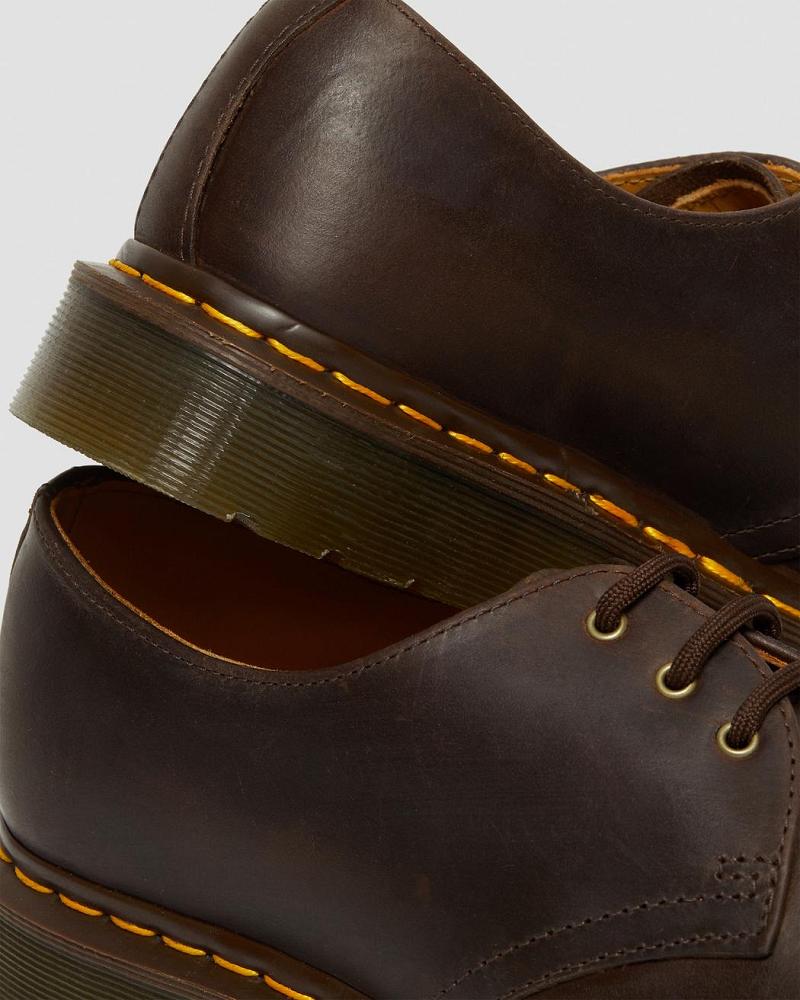 Zapatos Oxford Dr Martens 1461 Crazy Horse Cuero Hombre Marrom | MX 224VRW